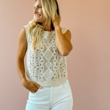Baroque Crochet Sweater Top