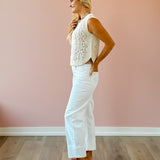 Baroque Crochet Sweater Top