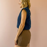 Leila Denim Top