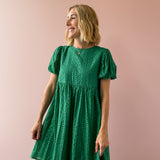 Catching Feelings Eyelet Dress