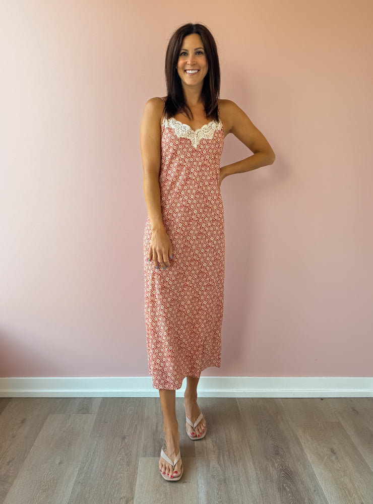 Emela Floral Midi Dress