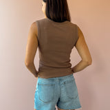 Leisurely Brown Tank