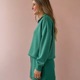 Hawley Half Zip Sweatshirt-Green