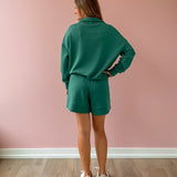 Hawley Half Zip Sweatshirt-Green