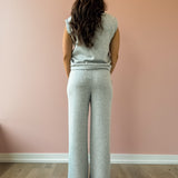 The Grey Marl Wide Leg Pant
