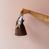 Let's Go Chocolate Mini Suede Bucket Bag