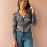 The Rib V Neck Cardigan