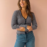 The Rib V Neck Cardigan