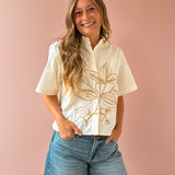 Petal Button Down