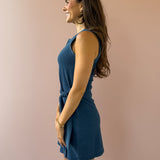 Mattie Jersey Denim Mini Dress