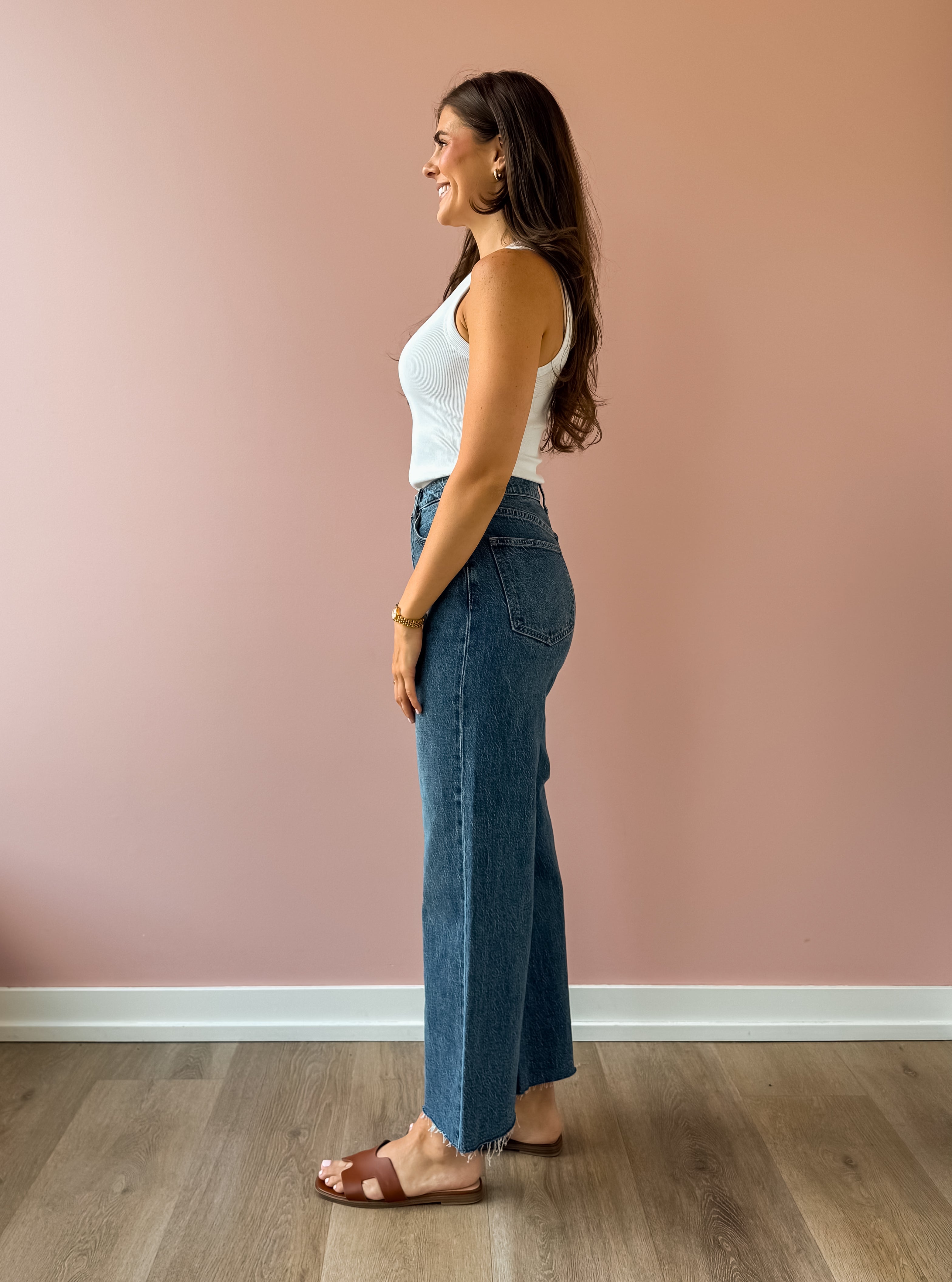 Lana Crop Jeans City Scape