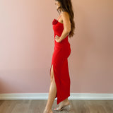 Solana Rosette Midi Dress