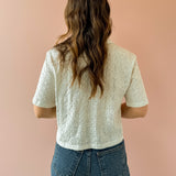 Madrid Knit Eyelet Button Up