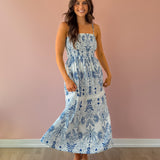 Nadine Palm Maxi Dress