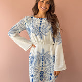 Tahina Palm Mini Dress