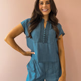 Seaside Chambray Top