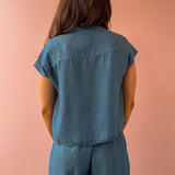 Seaside Chambray Top