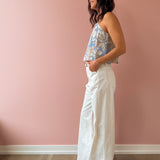 Jordan White Wide Leg Jean