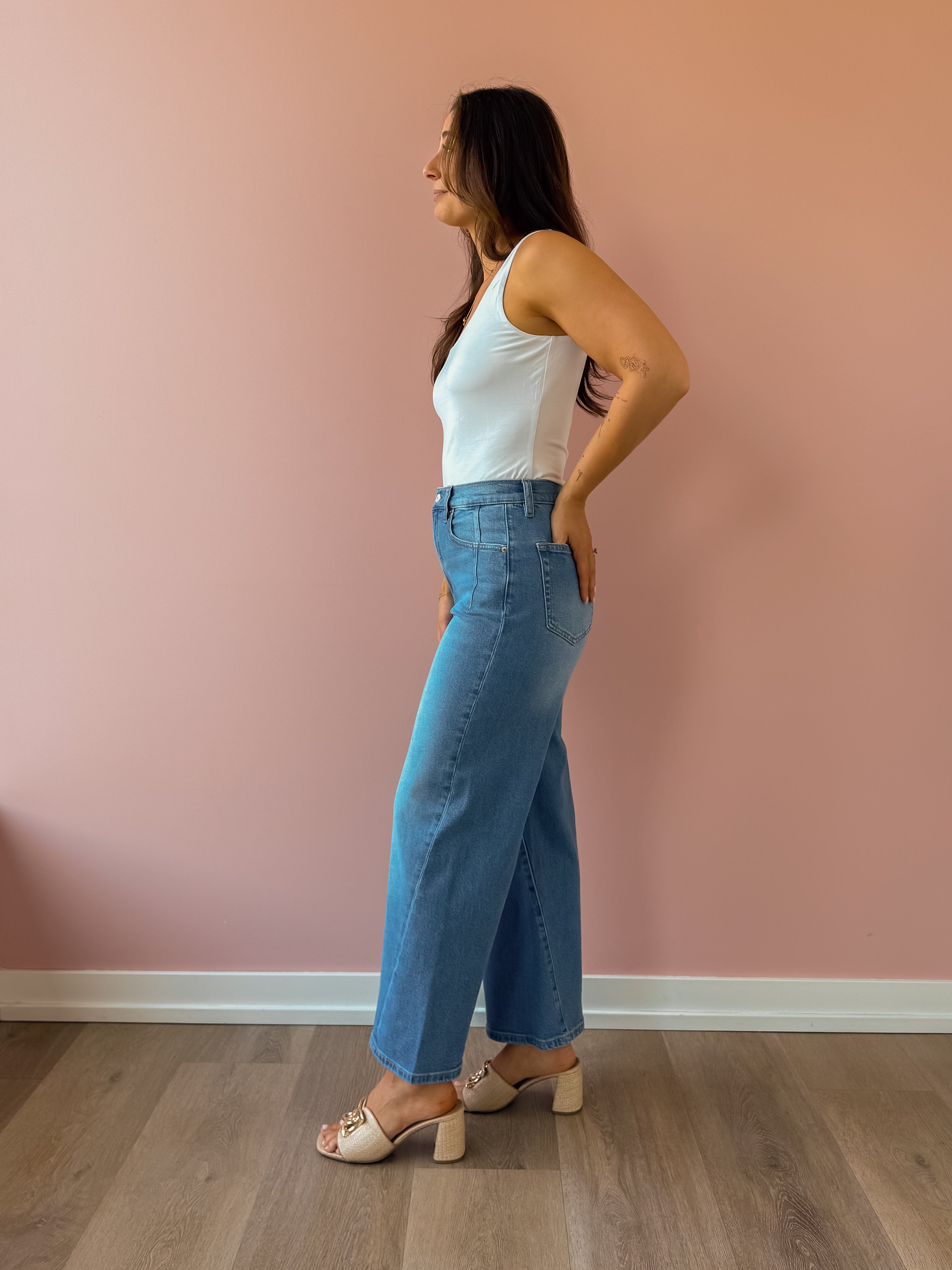 Kyra Bowed Ankle Jeans
