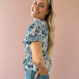 Bee Ruffle Top
