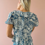 Bee Ruffle Top
