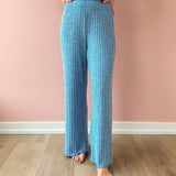 Dawn Blue Smocked Pant