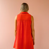 Coral Breeze Mini Dress