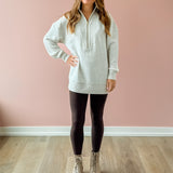 Masie Longline Sweatshirt Ivory