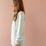 Masie Longline Sweatshirt Ivory