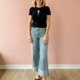Lana Ultra Wide Leg Jeans - Snowcat