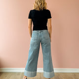 Lana Ultra Wide Leg Jeans - Snowcat