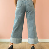 Lana Ultra Wide Leg Jeans - Snowcat