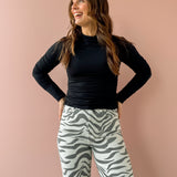Far Out Zebra Wide Leg Jeans