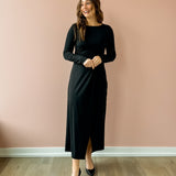 Jess Asymmetric Midi Dress