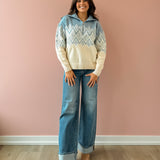 Hedda Fairisle Half Zip