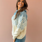 Hedda Fairisle Half Zip
