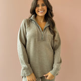 Airessentials Brushed Half Zip - Birch