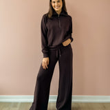 Airessentials Wide Leg Pant - Brown