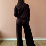 Airessentials Wide Leg Pant - Brown