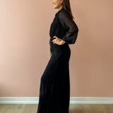 Gathering Button Up Jumpsuit