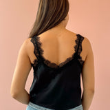 Uma Lace Satin Tank