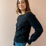 Vardina Rhinestone Sweater