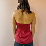 Romy Satin Tube Top