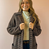 Marceau Houndstooth Coat
