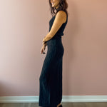Sage The Label Tabitha Sweater Tank in black, side view.