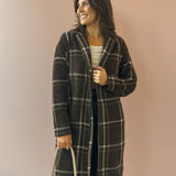 Mason Knit Plaid Coat