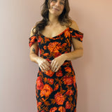 Evening Bloom Midi Dress