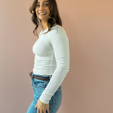 Abbey Long Sleeve-White