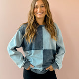 Faire & Square Denim Sweatshirt