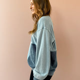 Faire & Square Denim Sweatshirt